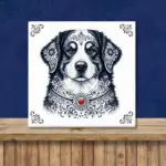 Berner Sennen hond Zeeuws honden tegeltje