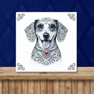 Dashond | Teckel Zeeuws honden tegeltje
