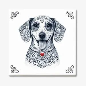 Dashond | Teckel Zeeuws honden tegeltje