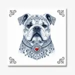 Tegeltje Engelse Bulldog