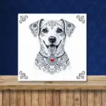 Jack Russell Terriër gladharig Zeeuws honden tegeltje