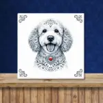 Labradoodle Zeeuws honden tegeltje