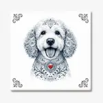 Labradoodle Zeeuws honden tegeltje