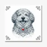 Lagotto Romagnolo Zeeuws honden tegeltje