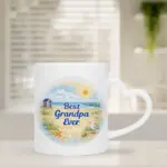 Mok Best grandpa ever! met standaard oor