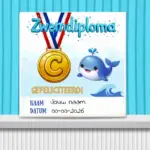 Zwemdiploma C tegeltje cadeau