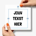 Tegeltje met tekst of quote maken