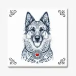 Tervuerense Herdershond | Belgische Herder Zeeuws honden tegeltje