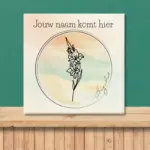 Geboortebloem tegeltje augustus Gladiool