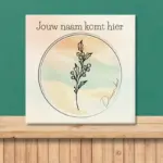 Geboortebloem tegeltje december Hulst
