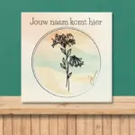 Geboortebloem tegeltje juni Kamperfoelie