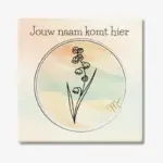 Tegeltje met de geboortebloem van mei Lelietje van dalen