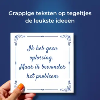 Blog afbeelding over: grappige teksten op tegeltjes - de leukste ideeën