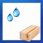Tegeltje HD 15x15 met houder hout