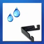Tegeltje HD 15x15 met houder zwart