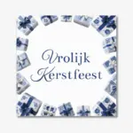 Kerst tegeltje met tekst “Vrolijk Kerstfeest”