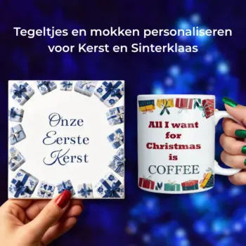 Blog afbeelding over: Tegeltjes en mokken personaliseren voor Kerst en Sinterklaas