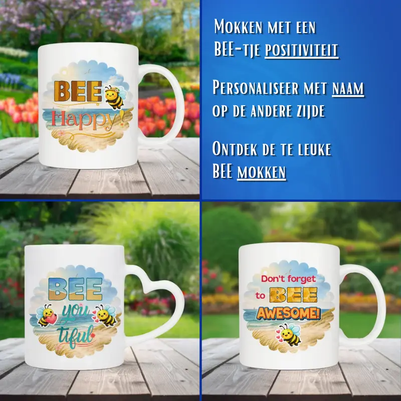 BEE mokken met positiviteit