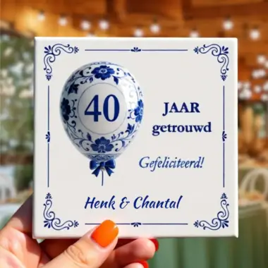 Cadeau voor 40 jaar getrouwd en cadeau-ideeën voor elk huwelijksjubileum