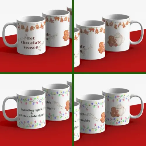 Kerstmokken met tekst cadeau voor man en vrouw