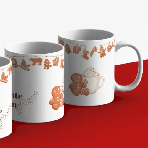 Kerstmok met de tekst "Hot chocolate season"