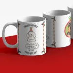 Kerstmok “Proud member of the naughty list” hond