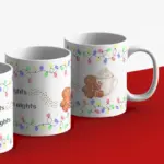 Kerstmok twinkling lights hot chocolate nights